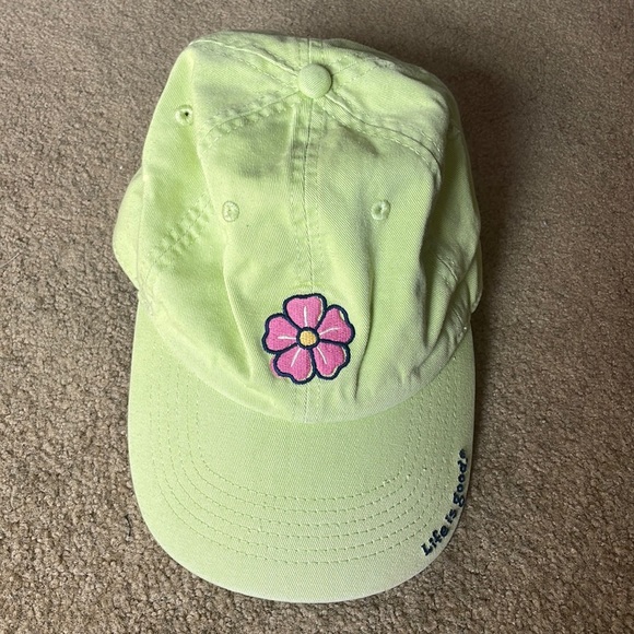 Life Is Good Accessories Life Is Good Flower Hat Lime Greenyellow